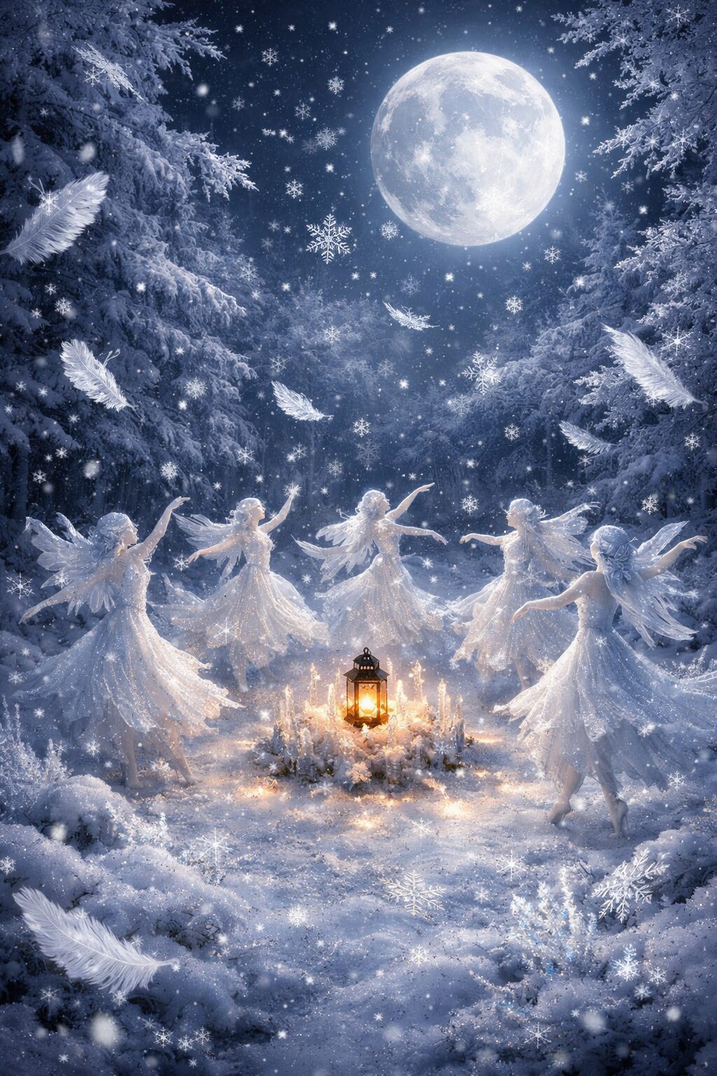 雪の精たちの秘密の集い ～静寂の輪～