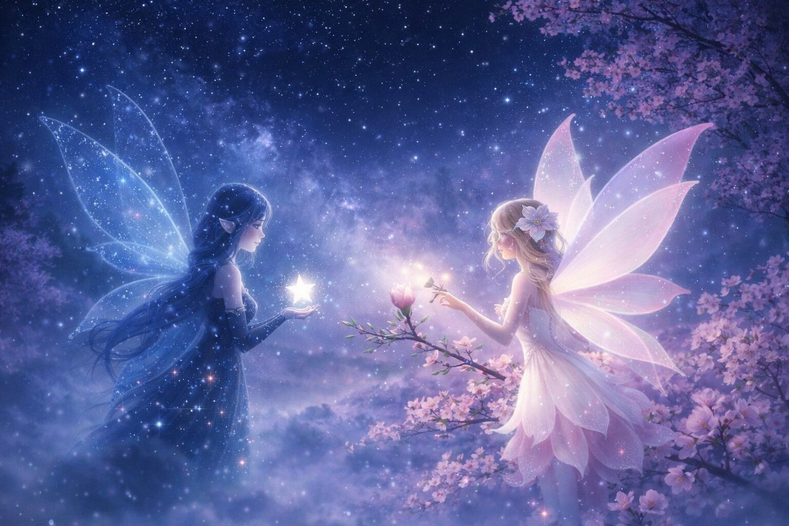 封印された桜、 あるいは語られなかった誓い : 言葉の贈り物 ―星・花・記憶―